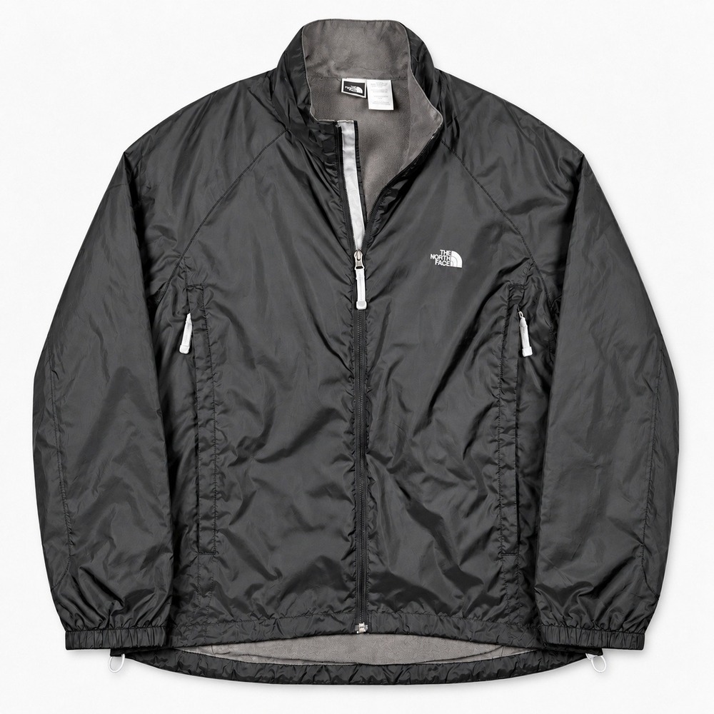The North Face Vintage Fleece Lined Windbreaker Men's Large Black Y2K Gorpcore
